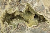 Yellow Crystal Filled Septarian Geode - Utah #204037-1
